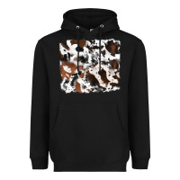 Black cowhide background Heavyweight Hoodie - RanaPortraitStore