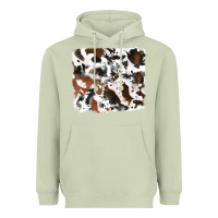 Matcha cowhide background Heavyweight Hoodie - RanaPortraitStore