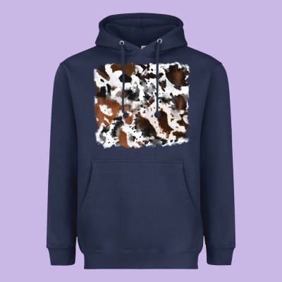 Cowhide Background Heavyweight Hoodie Designed By Ranaportraitstore