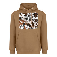 Toasted Coconut cowhide background Heavyweight Hoodie - RanaPortraitStore