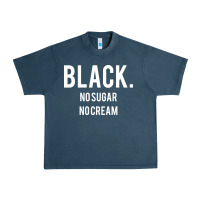 Midnight Navy black no sugar no cream 02 [tb] Urban Heavy Tee - linhVisuals