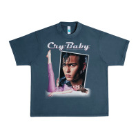 Midnight Navy cry baby title Urban Heavy Tee - linhVisuals