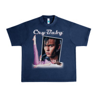 Navy cry baby title Urban Heavy Tee - linhVisuals