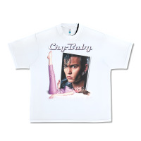 White cry baby title Urban Heavy Tee - linhVisuals