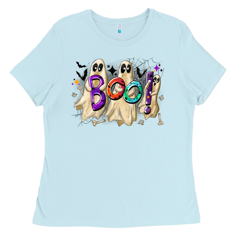 Boo Ladies Tee by CowhideDigitalArt | Teevron
