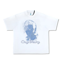 White cry baby king cry baby Urban Heavy Tee - linhVisuals