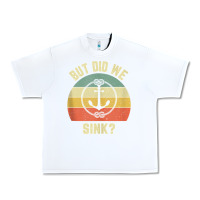 White mens funny boating shirt but did we sink rope anchor boat captain tank Urban Heavy Tee - linhVisuals