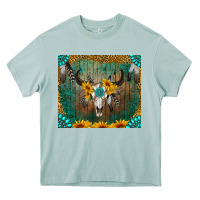 Arona boho bullskull Heavy Core Tee - RanaPortraitStore