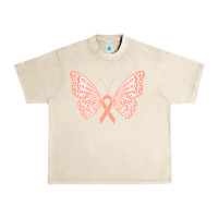 Sandshell gynecologic cancer support t  shirt gynecological cancer awareness pea Urban Heavy Tee - linhVisuals