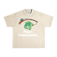 Sandshell kids papa's fishing buddy grandson or granddaughter fish t shirt Urban Heavy Tee - linhVisuals