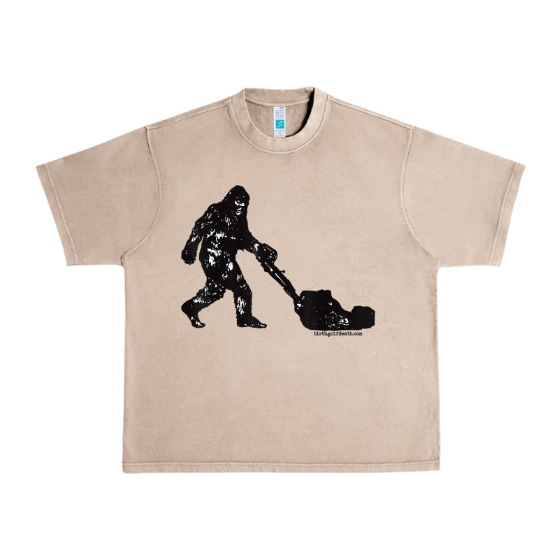 Mens Mowing Bigfoot   Golf Course Superintendent Maintenance Turf T Sh Urban Heavy Tee by linhVisuals | Teevron