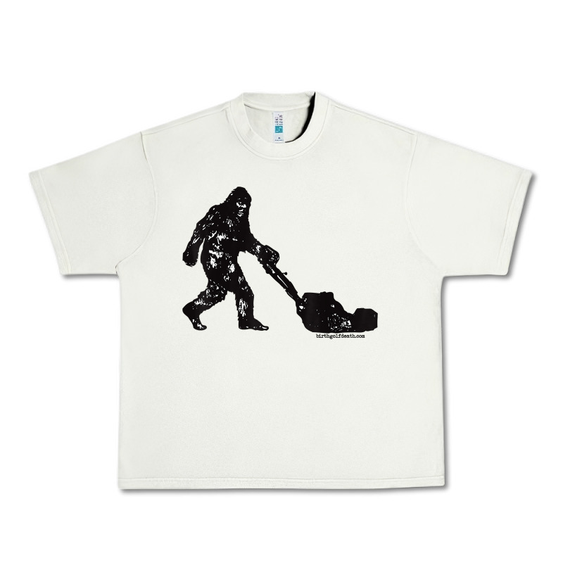 Mens Mowing Bigfoot   Golf Course Superintendent Maintenance Turf T Sh Urban Heavy Tee by linhVisuals | Teevron