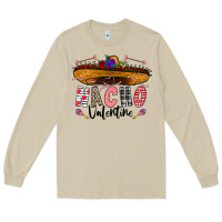 Mushroom festive sombrero and nacho art Long Sleeve Tee - CowhideDigitalArt