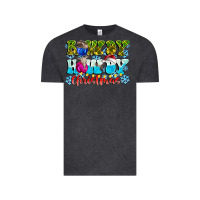 Vintage Black Rowdy Howdy Christmas Vintage Tee - CowhideDigitalArt