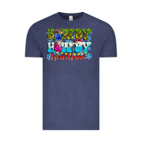 Vintage Denim Rowdy Howdy Christmas Vintage Tee - CowhideDigitalArt