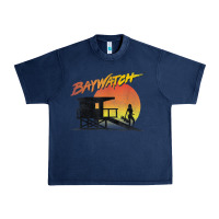 Navy baywatch lifeguard sunset t shirt Urban Heavy Tee - linhVisuals