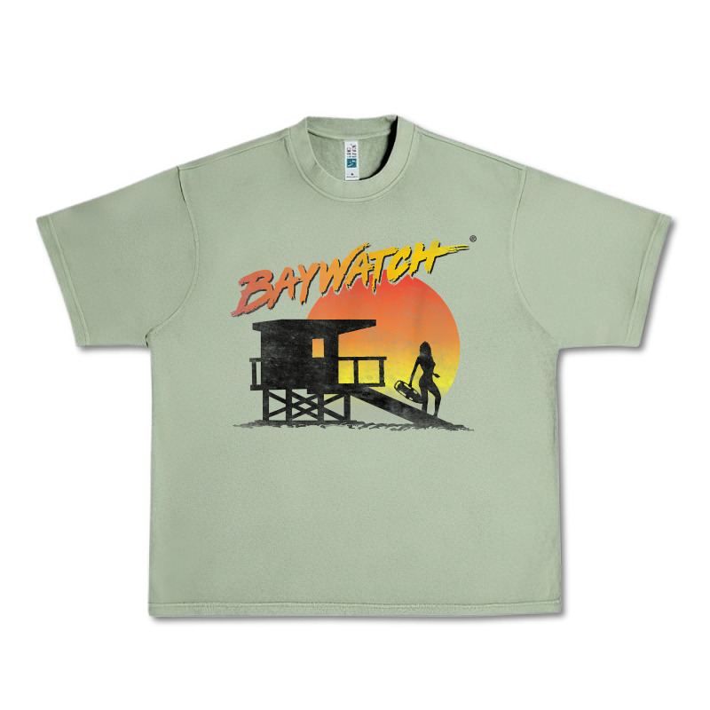 Baywatch Lifeguard Sunset T Shirt Urban Heavy Tee by linhVisuals | Teevron