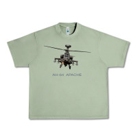 Oil Green ah 64 apache longbow helicopter t shirt t shirt Urban Heavy Tee - linhVisuals