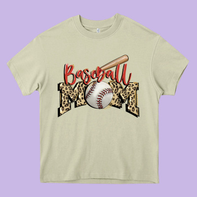 Baseball Mom Heavy Core Tee Designed By Fadigitalartstudio