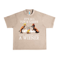 French Oak it's all fun and games until someone loses a wiener shirt Urban Heavy Tee - linhVisuals