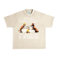 Sandshell it's all fun and games until someone loses a wiener shirt Urban Heavy Tee - linhVisuals