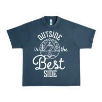 Midnight Navy outside is the best side for outdoor campers and hikers t shirt Urban Heavy Tee - linhVisuals