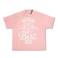 Salmon outside is the best side for outdoor campers and hikers t shirt Urban Heavy Tee - linhVisuals
