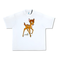 White bambi Urban Heavy Tee - linhVisuals