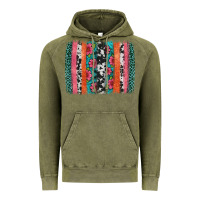 Vintage Olive easter spring floral brushstroke Vintage Hoodie - Artiststas