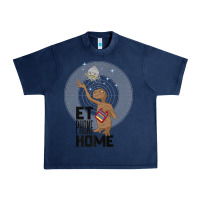 Navy e.t. phone home spaceship flying away premium t shirt Urban Heavy Tee - linhVisuals
