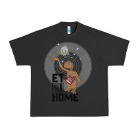 Pigment Black e.t. phone home spaceship flying away premium t shirt Urban Heavy Tee - linhVisuals