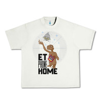 E.t. Phone Home Spaceship Flying Away Premium T Shirt Urban Heavy Tee | Teevron
