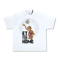 White e.t. phone home spaceship flying away premium t shirt Urban Heavy Tee - linhVisuals