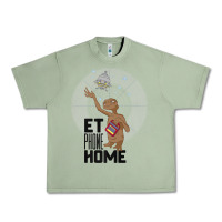 Oil Green e.t. phone home spaceship flying away premium t shirt Urban Heavy Tee - linhVisuals
