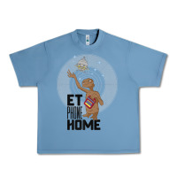 Pebble Blue e.t. phone home spaceship flying away premium t shirt Urban Heavy Tee - linhVisuals