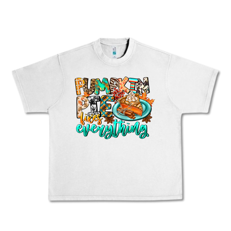 Pumpkin Pie Fixes Everything Urban Heavy Tee by CowhideDigitalArt | Teevron
