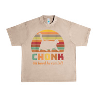 French Oak chonk cat scale meme retro oh lawd he comin' memes t shirt Urban Heavy Tee - linhVisuals