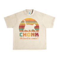 Sandshell chonk cat scale meme retro oh lawd he comin' memes t shirt Urban Heavy Tee - linhVisuals