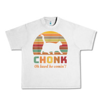 Lunar Rock chonk cat scale meme retro oh lawd he comin' memes t shirt Urban Heavy Tee - linhVisuals