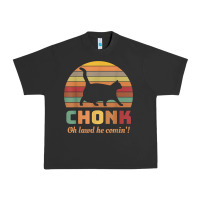 Pigment Black chonk cat scale meme retro oh lawd he comin' memes t shirt Urban Heavy Tee - linhVisuals