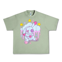 Oil Green bunny pastel goth voodoo doll t shirt Urban Heavy Tee - linhVisuals