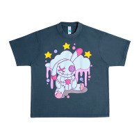 Midnight Navy bunny pastel goth voodoo doll t shirt Urban Heavy Tee - linhVisuals