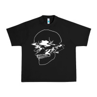 Black creepy cool egirl eboy pastel goth vaporwave glitch skull sweatshirt Urban Heavy Tee - linhVisuals