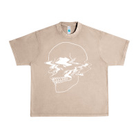 French Oak creepy cool egirl eboy pastel goth vaporwave glitch skull sweatshirt Urban Heavy Tee - linhVisuals
