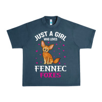 Midnight Navy fennec fox just a girl who loves fennec foxes t shirt Urban Heavy Tee - linhVisuals