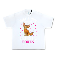 White fennec fox just a girl who loves fennec foxes t shirt Urban Heavy Tee - linhVisuals