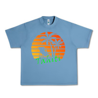 Pebble Blue outdoor t  shirt tahiti retro vintage sunset t  shirt Urban Heavy Tee - linhVisuals