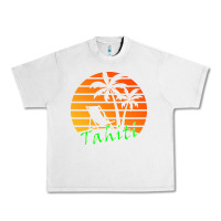 Lunar Rock outdoor t  shirt tahiti retro vintage sunset t  shirt Urban Heavy Tee - linhVisuals