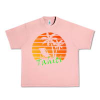 Salmon outdoor t  shirt tahiti retro vintage sunset t  shirt Urban Heavy Tee - linhVisuals