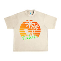 Sandshell outdoor t  shirt tahiti retro vintage sunset t  shirt Urban Heavy Tee - linhVisuals